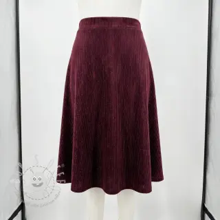 Samt VELVET LUREX Stripe bordeaux