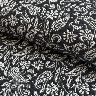 Dekostoff jacquard Mumbai allover noir