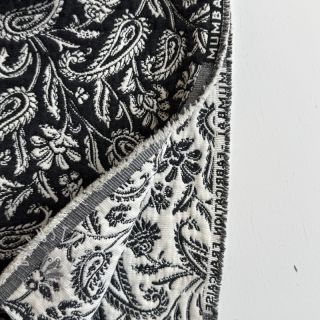 Dekostoff jacquard Mumbai allover noir