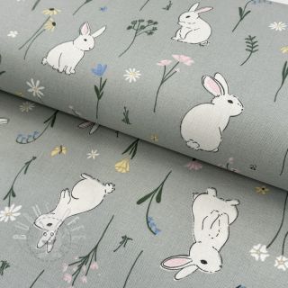 Dekostoff premium Cute Rabbit Garden