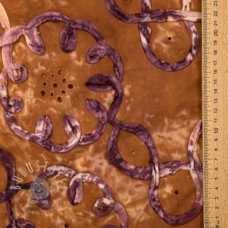 Baumwollstoff TIE DYE EMBROIDERY Elise tape design B