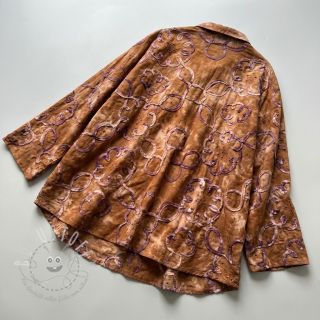 Baumwollstoff TIE DYE EMBROIDERY Elise tape design B