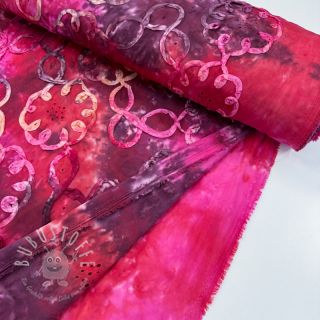 Baumwollstoff TIE DYE EMBROIDERY Elise tape design E