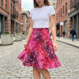 Baumwollstoff TIE DYE EMBROIDERY Elise tape design E