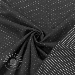 Viskosestoff Punta di Roma ROMEA black