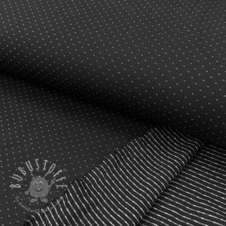 Viskosestoff Punta di Roma ROMEA black