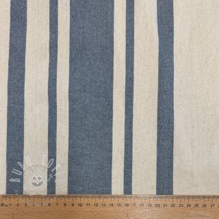 Dekostoff Bernadette stripe denim