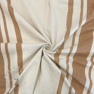Dekostoff Bernadette stripe peanut