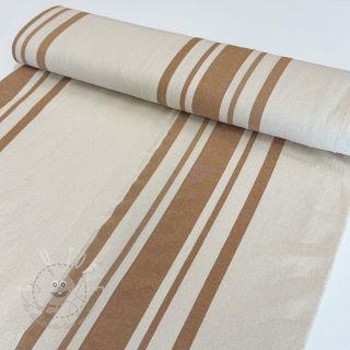 Dekostoff Bernadette stripe peanut