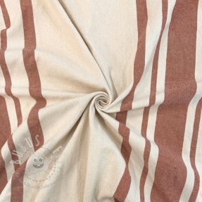 Dekostoff Bernadette stripe terracotta