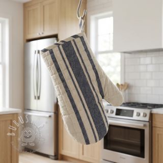 Dekostoff Bernadette stripe indigo