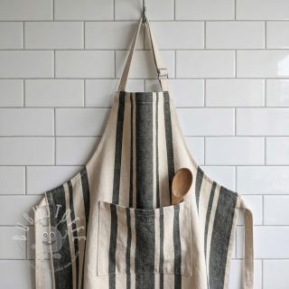 Dekostoff Bernadette stripe kaki