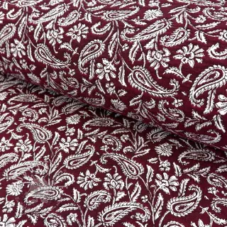 Dekostoff jacquard Mumbai allover bordeaux