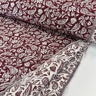Dekostoff jacquard Mumbai allover bordeaux