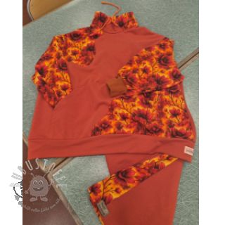 Sweatstoff Flower galaxy design A digital print