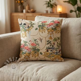 Dekostoff GOBELIN premium Flamingo Luxury