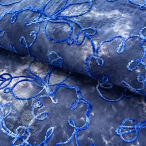 Baumwollstoff TIE DYE Chenille ela design C