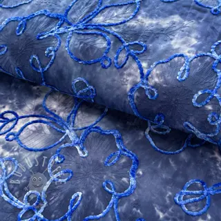 Baumwollstoff TIE DYE Chenille ela design C