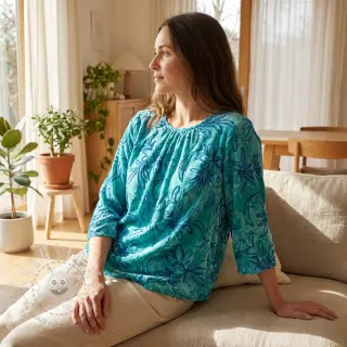 Baumwollstoff TIE DYE Chenille manon design A