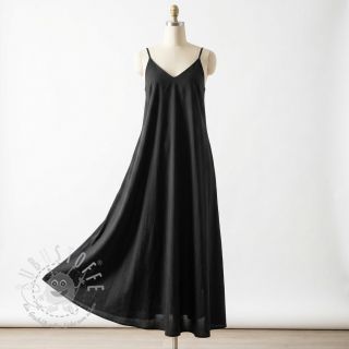 Baumwollstoff WASHED black