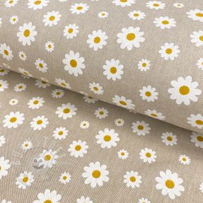 Dekostoff Linenlook Daisies