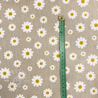 Dekostoff Linenlook Daisies