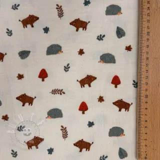 Double gauze/musselin Forest animals ORGANIC SIMPLY NATURAL