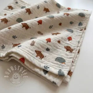 Double gauze/musselin Forest animals ORGANIC SIMPLY NATURAL