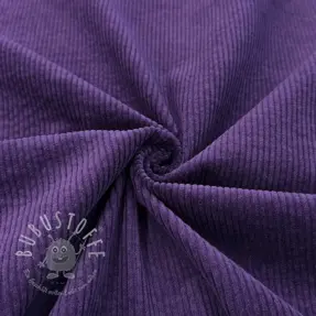 Cord 6W WASHED STRETCH dark purple