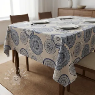Dekostoff Linenlook premium Geometric mandala