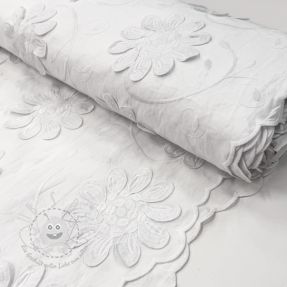Baumwollstoff EMBROIDERY Bellagio white