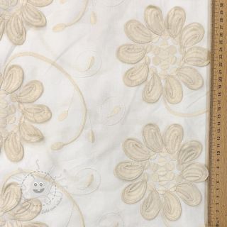Baumwollstoff EMBROIDERY Bellagio cream
