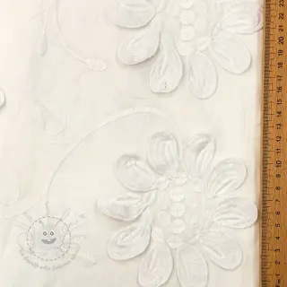 Baumwollstoff EMBROIDERY Bellagio off white