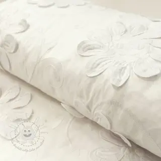 Baumwollstoff EMBROIDERY Bellagio off white