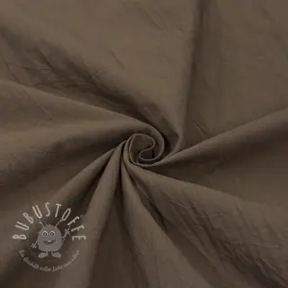 Baumwollstoff WASHED taupe