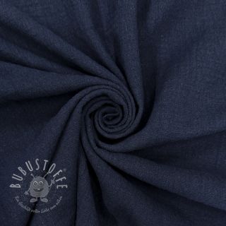Baumwollstoff SLUB WASHED navy