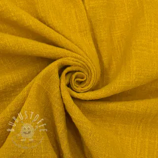 Baumwollstoff SLUB WASHED ochre