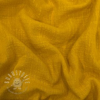 Baumwollstoff SLUB WASHED ochre