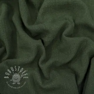 Baumwollstoff SLUB WASHED army green