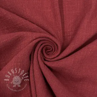 Baumwollstoff SLUB WASHED wine red