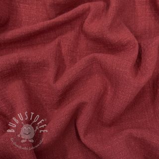 Baumwollstoff SLUB WASHED wine red