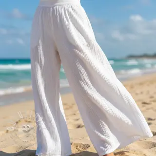 Baumwollstoff WASHED white