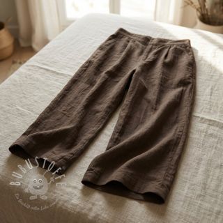 Baumwollstoff WASHED taupe