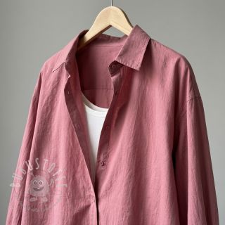 Baumwollstoff WASHED dark blush