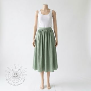 Baumwollstoff WASHED old green