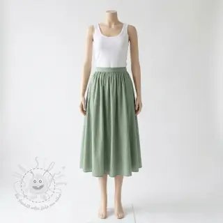 Baumwollstoff WASHED old green