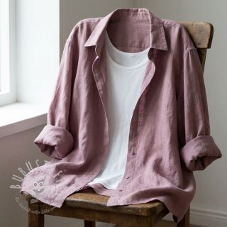 Baumwollstoff SLUB WASHED lavender