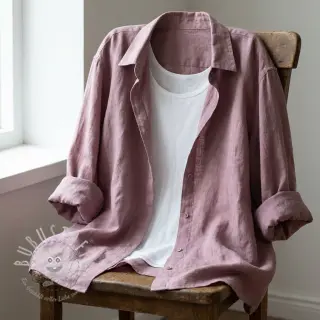 Baumwollstoff SLUB WASHED lavender