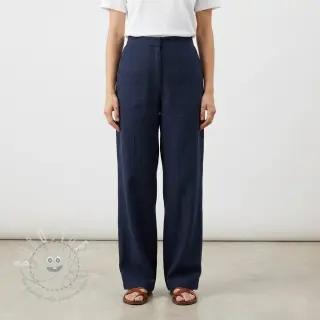 Baumwollstoff SLUB WASHED navy