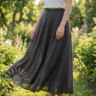 Baumwollstoff SLUB WASHED black